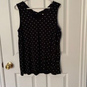 Ladies black tank top